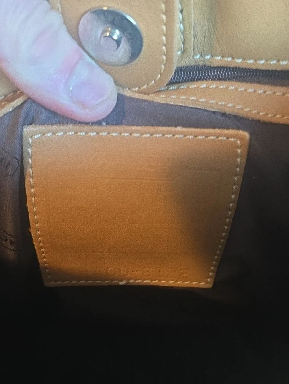 Coach Vintage Natural Canvas Tote with Tan Leather Preowned
